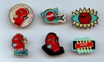 Coca-Cola is the music - set of 6 pins  7x   10€